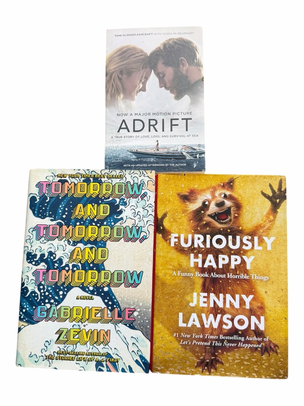 Literary Fiction Book Bundle Tomorrow and Tomorrow and Tomorrow Furiously Adrift